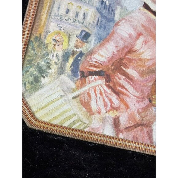 Vintage Octagonal Decorative Coasters Trivets Elegant Victorian Lady Design - Picture 4 of 13